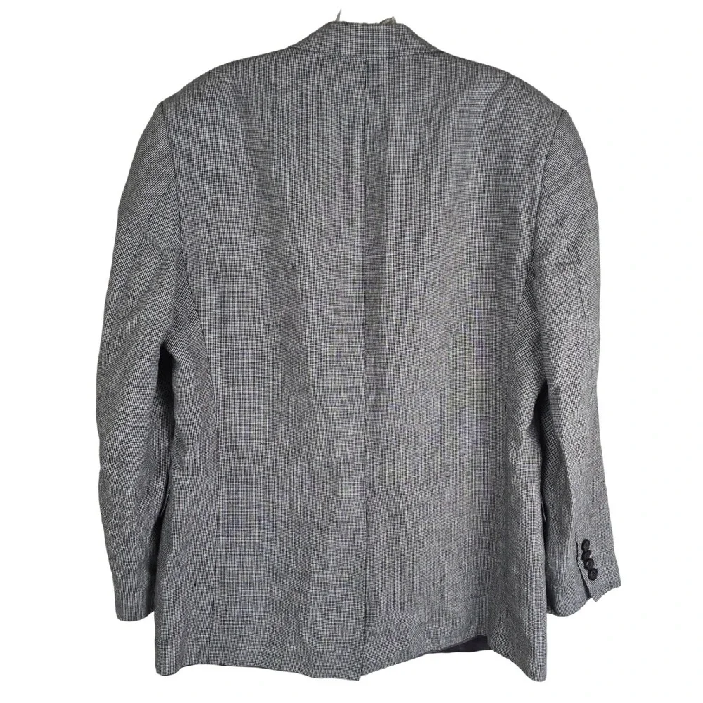 Lauren‎ Ralph Lauren Men's 100% Linen Houndstooth Blazer - Size 38R
